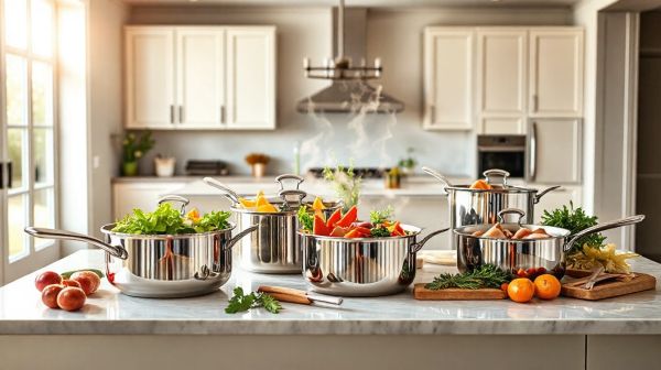 Optez pour une poêle inox pour cuisiner avec style et santé