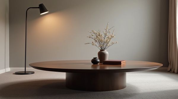 Table basse ronde : le centre d'attention de votre salon